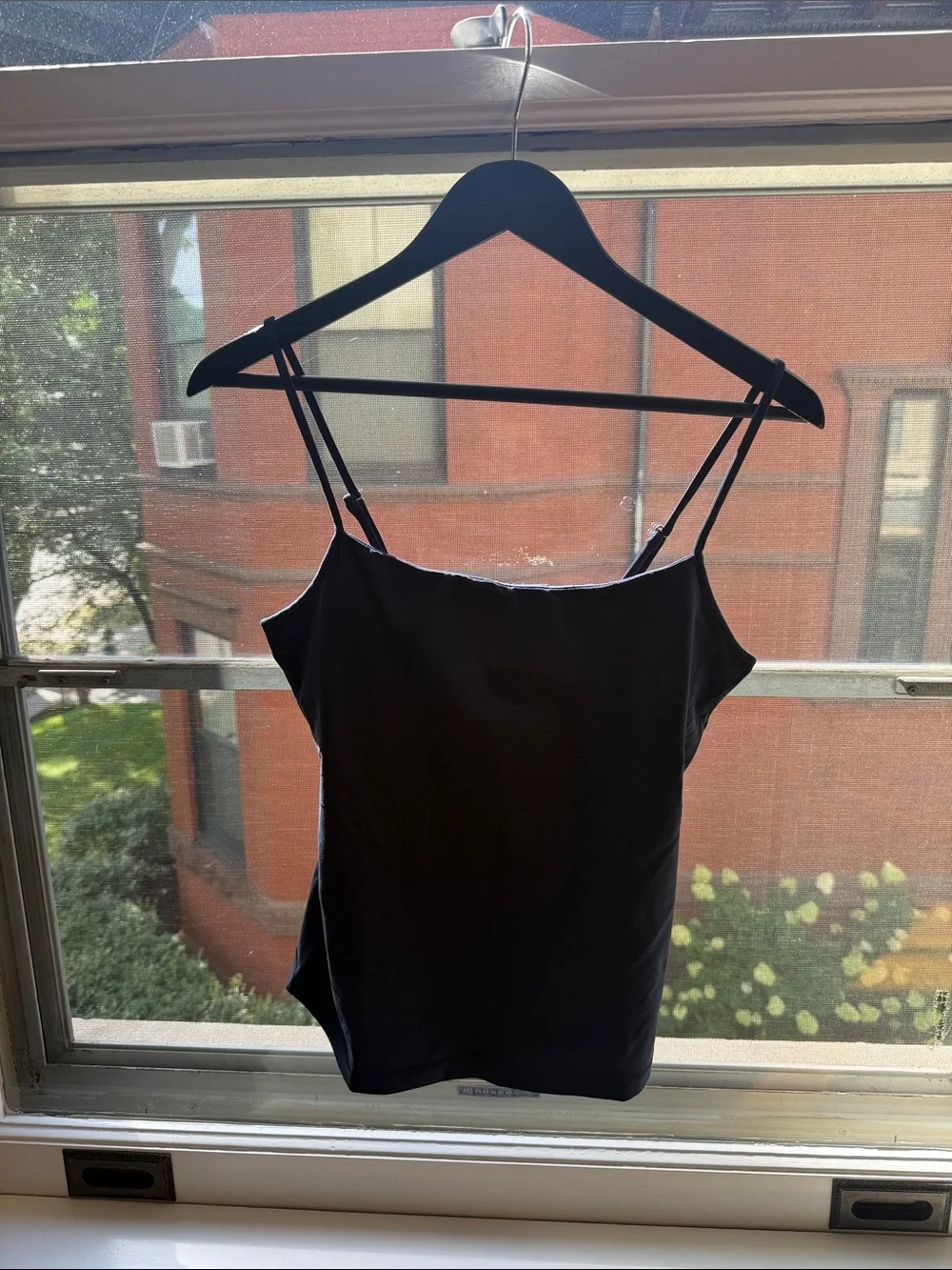 NWT J.Crew Stretch Cotton Shelf-Bra Tank Top Navy M C0029